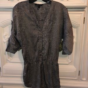 Size S snakeskin silk jumper BCBG MAXAZRIA